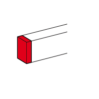Dangtelis galinis kanalui 35x80 baltas DLP - LEGRAND