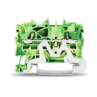 Gnybtas 2.5mm2/5.2mm geltonai žalias ant bėgelio - WAGO