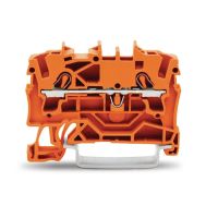 Gnybtas 2.5mm2/5.2mm oranžinis ant bėgelio - WAGO
