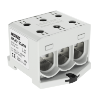 Gnybtas 25-150mm2 Cu/Al pilkas 6 prijungimai OTL150-3 - MOREK