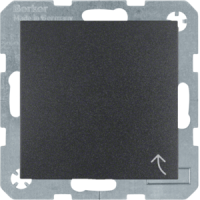 Lizdas p/t SCHUKO su dangteliu atracito spalvos matinis 16A 250V S.1/B.3/B.7 - BERKER
