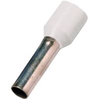 Antgalis gilzinis izoliuotas 0.5mm2 Cu baltas L-8mm DIN 46228 ICIAE058 [100] - INTERCABLE