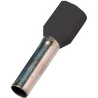 Antgalis gilzinis izoliuotas 1.5mm2 Cu juodas L-10mm DIN 46228 ICIAE1510 [100] - INTERCABLE