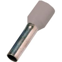 Antgalis gilzinis izoliuotas 4mm2 Cu pilkas L-10mm DIN 46228 ICIAE410 [100] - INTERCABLE