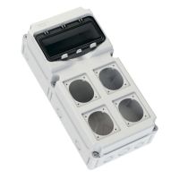 Skydelis v/t 10 modulių 4 skylių [80x97mm] IP66 tuščias FLEX 10-S4 - PCE