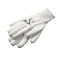 Pirštinės nailoninės 11/XXL dydis dengtos poliuretanu baltos itin plonos DIN 388 SKINNY SOFT WHITE [pora] - CIMCO