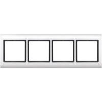 PLAQUE QUADRUPLE AQUADESIGN BLANC, MTN400419, WIRING DEVICES, MERTEN, AQUADESIGN (W1) - SCHNEIDER ELECTRIC (pavadinimas tikslinamas)
