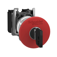 RED EMERGENCY STOP TRIGGER EN13850 KEY R, XB4BS9445EX, CONTROL & SIGNALLING, DEDICATED COMMAND & SIGNALLING UNITS, DIA 22 METAL - APPLICATION - SCHNEIDER ELECTRIC (pavadinimas tikslinamas)