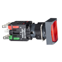 RED ILLUMINATED PUSHBUT TO N DIAM 16 FLU, XB6DF4B2B, CONTROL & SIGNALLING, PUSH BUTTONS, PILOT LIGHTS & CONTROLS, DIA 16 PLASTIC MODULAR - SCHNEIDER ELECTRIC (pavadinimas tikslinamas)