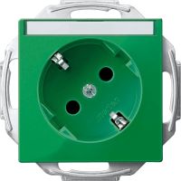 SCH-sock.out+ICP f.spe rc. TPb gn SysM, MTN2372-0304, WIRING DEVICES, MERTEN, WD RANGES FLUSH, WHITE AND PW (T0) - SCHNEIDER ELECTRIC (pavadinimas tikslinamas)
