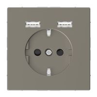 Schuko SO with USB cha r TP nim SDsg, MTN2366-6050, WIRING DEVICES, MERTEN, WD RANGES FLUSH, WHITE AND PW (T0) - SCHNEIDER ELECTRIC (pavadinimas tikslinamas)