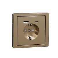 Schuko SO+USB A+C 3A c ger TP chm SDsg, MTN2367-6051, WIRING DEVICES, MERTEN, WD RANGES FLUSH, WHITE AND PW (T0) - SCHNEIDER ELECTRIC (pavadinimas tikslinamas)