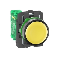 Mygtukas be fiksacijos 22mm geltonas su siųstuvu IP66 XB5R Harmony - SCHNEIDER ELECTRIC