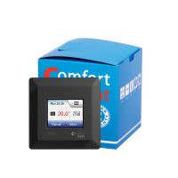 Reguliatorius temperatūros p/t grindų ir patalpos +5...+40C programuojamas 16A/3600W 230V juodos spalvos Touch Elko - COMFORTHEAT