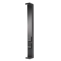 Stulpelis LED 7.4W IP65 3000K/4000K 237lm 120x100mm H-1000mm su 2xSCHUKO tamsiai pilkos spalvos LERNA - DEKO LIGHT
