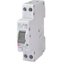 Srovės nuotekio jungiklis su automatiniu jungikliu KZS-1M 1p+N A B13/0.01 6kA - ETI (pavadinimas tikslinamas)