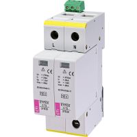 Viršįtampių ribotuvas C In = 20kA, 2P, RC, 275V ETITEC C T2 275/20 2+0 RC - ETI (pavadinimas tikslinamas)