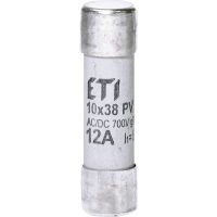 Saugiklis 12A 700V AC/DC 10x38mm gR CH10x38 gR 12A/700V AC/DC - ETI