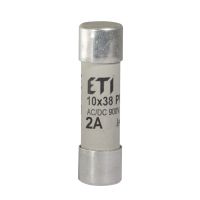 Cilindriniai saugikliai gR 900V CH10x38 gR 2A/900V AC/DC - ETI (pavadinimas tikslinamas)