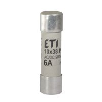 Cilindriniai saugikliai gR 900V CH10x38 gR 6A/900V AC/DC - ETI (pavadinimas tikslinamas)