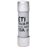 Cilindriniai saugikliai gR 900V CH10x38 gR 10A/900V AC/DC - ETI (pavadinimas tikslinamas)