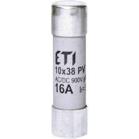 Cilindriniai saugikliai gR 900V CH10x38 gR 16A/900V AC/DC - ETI (pavadinimas tikslinamas)
