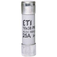 Cilindriniai saugikliai gR 900V CH10x38 gR 25A/900V AC/DC - ETI (pavadinimas tikslinamas)