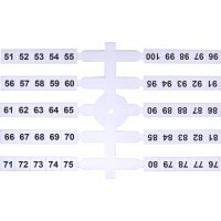 Elastiniai žymekliai (4 x 50 vnt.) 51-100 (EO3) - ETI (pavadinimas tikslinamas)