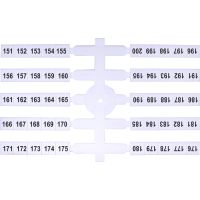 Elastiniai žymekliai (4 x 50 vnt.) 151-200 (EO3) - ETI (pavadinimas tikslinamas)