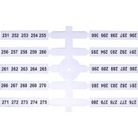 Elastiniai žymekliai (4 x 50 vnt.) 251-300 (EO3) - ETI (pavadinimas tikslinamas)