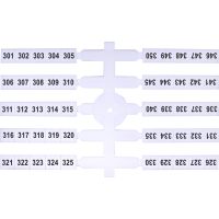 Elastiniai žymekliai (4 x 50 vnt.) 301-350 (EO3) - ETI (pavadinimas tikslinamas)