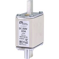 Pramoniniai peiliniai saugikliai WT/NH 00C DC - 250V su išmušikliu NH00/K 63A/250V DC - ETI (pavadinimas tikslinamas)