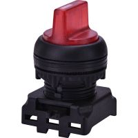 Jungiklis su simetrine rankenėle, raudona, 0-1-2, 45o, negrįžtantis (šviečiantis) EGS3I-NN-R - ETI (pavadinimas tikslinamas)
