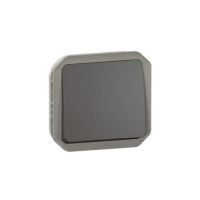 Mygtukas p/t viengubas be rėmelio antracito spalvos 10A 250V Plexo - LEGRAND