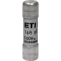 Saugiklis 16A 10x38mm gG 500V AC CH10 cilindrinis - ETI