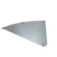 45° kampo dangtis kampui RBM 45 600 B=600mm Plienas cinkuotas juostiniu būdu, cinkas / aliuminis, „Double Dip“ DFBM 45 600 DD - OBO BETTERMANN (pavadinimas tikslinamas)