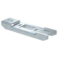 Adapter plate symmetrical US 7K ir IS 8K laikikliams 400x100 Plienas karštai cinkuotas KA-SY FT - OBO BETTERMANN (pavadinimas tikslinamas)