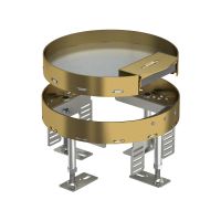 Apvalus liukas su kabelio išvadu Ø215mm Žalvaris RKS2 R4 M25 - OBO BETTERMANN (pavadinimas tikslinamas)