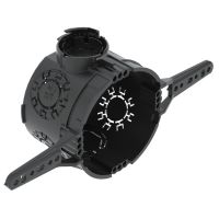 UP potinkinė dėžutė su tvirtinimo auselėmis Ø60mm, H46mm Polipropilenas Jet black UG 46-NL - OBO BETTERMANN (pavadinimas tikslinamas)