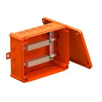 Dėžutė v/t [225x173x86] IP66 E30-E90 su gnybtais 24x4mm2 oranžinė be halogenų T250ED 4x24AD - OBO BETTERMANN