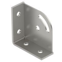 Triangular node 90°, su 6 skylėm 104x104x43x5 Plienas, nerūdijantis A2 1.4301 ryškus, apdorotas GMS 6 KD A2 - OBO BETTERMANN (pavadinimas tikslinamas)