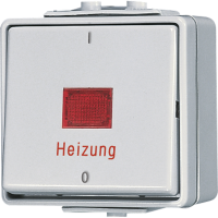 1-gang switch "Heizung" 10 AX / 250 V ~ - JUNG (pavadinimas tikslinamas)