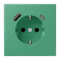 SCHUKO socket with USB charger LC4320G - JUNG (pavadinimas tikslinamas)