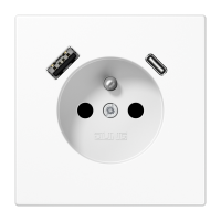 Socket fren/belg with USB type AC - JUNG (pavadinimas tikslinamas)