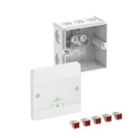 Dėžutė v/t [102x102x57] IP66 su gnybtais 4x1.5/4mm2 balta be halogenų Abox040-4/w - SPELSBERG