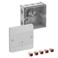Dėžutė v/t [102x102x57] IP66 su gnybtais 4x1.5/4mm2 pilka be halogenų Abox040-4 - SPELSBERG