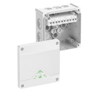 Dėžutė v/t [127x127x70] IP66 su gnybtais 5x6mm2 balta be halogenų Abox060-6/w - SPELSBERG
