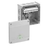 Dėžutė v/t [127x127x70] IP66 su gnybtais 5x6mm2 pilka be halogenų Abox060-6 - SPELSBERG