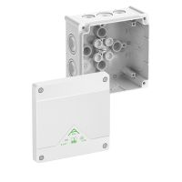 Dėžutė v/t [127x127x70] IP66 tuščia balta be halogenų Abox060-L/w - SPELSBERG