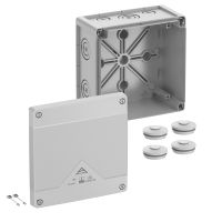 Dėžutė v/t [152x152x85] IP66/67/69 tuščia pilka be halogenų Abox100-L - SPELSBERG